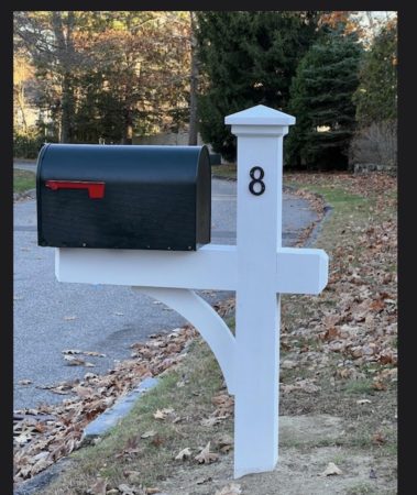 Mailbox Curved Support Pyramid Cap